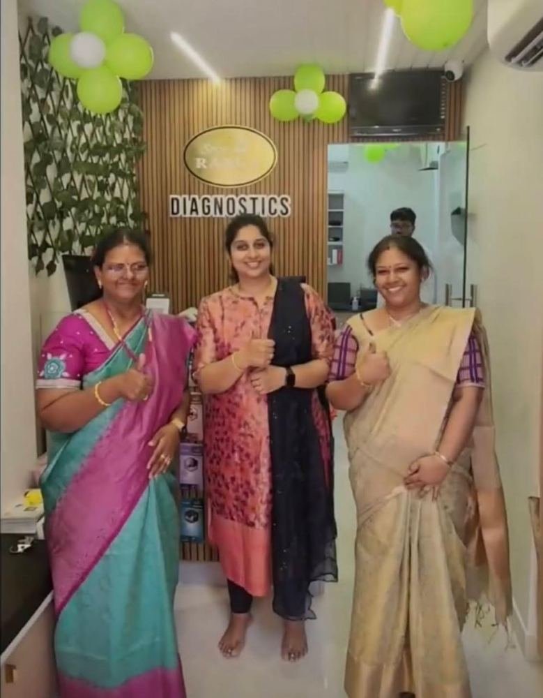 The owners at the Sree Ranga Diagnostics reception on opening day