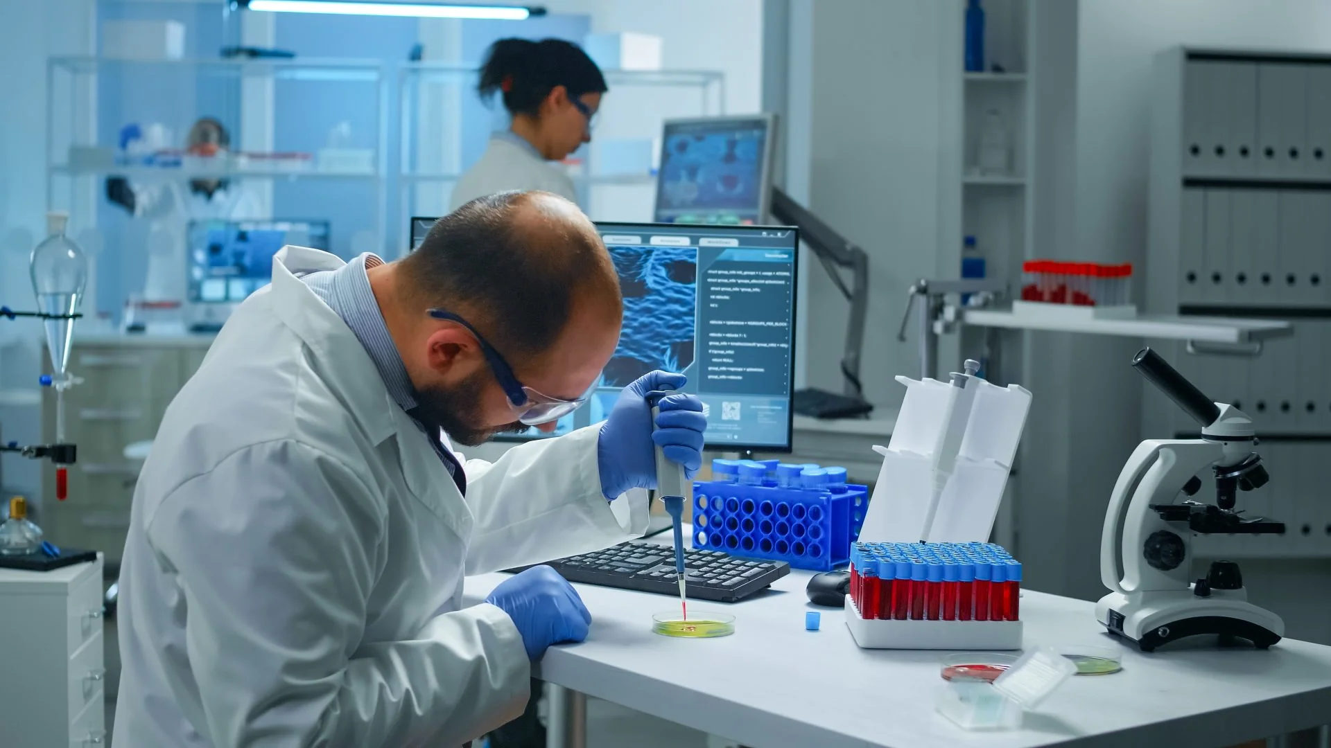 Inside a pathology laboratory set up by Blood Test Consultancy